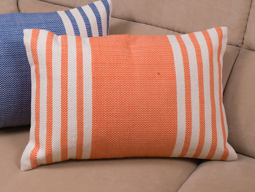 Spaces Spun 100% Cotton Cushion Covers-Orange
