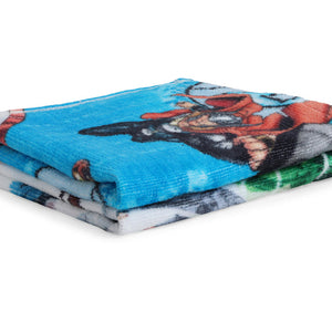 Marvel Avengers 2 Piece 100% Cotton Face Towel Set - Blue/Grey - By Spaces