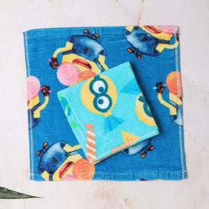 Universal Minions 2 Piece 100% Cotton Face Towel Set - Skyblu/Cblt Blu - By Spaces