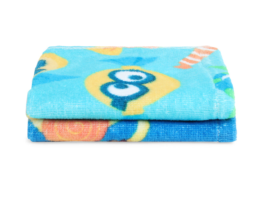 Universal Minions 2 Piece 100% Cotton Face Towel Set - Skyblu/Cblt Blu - By Spaces