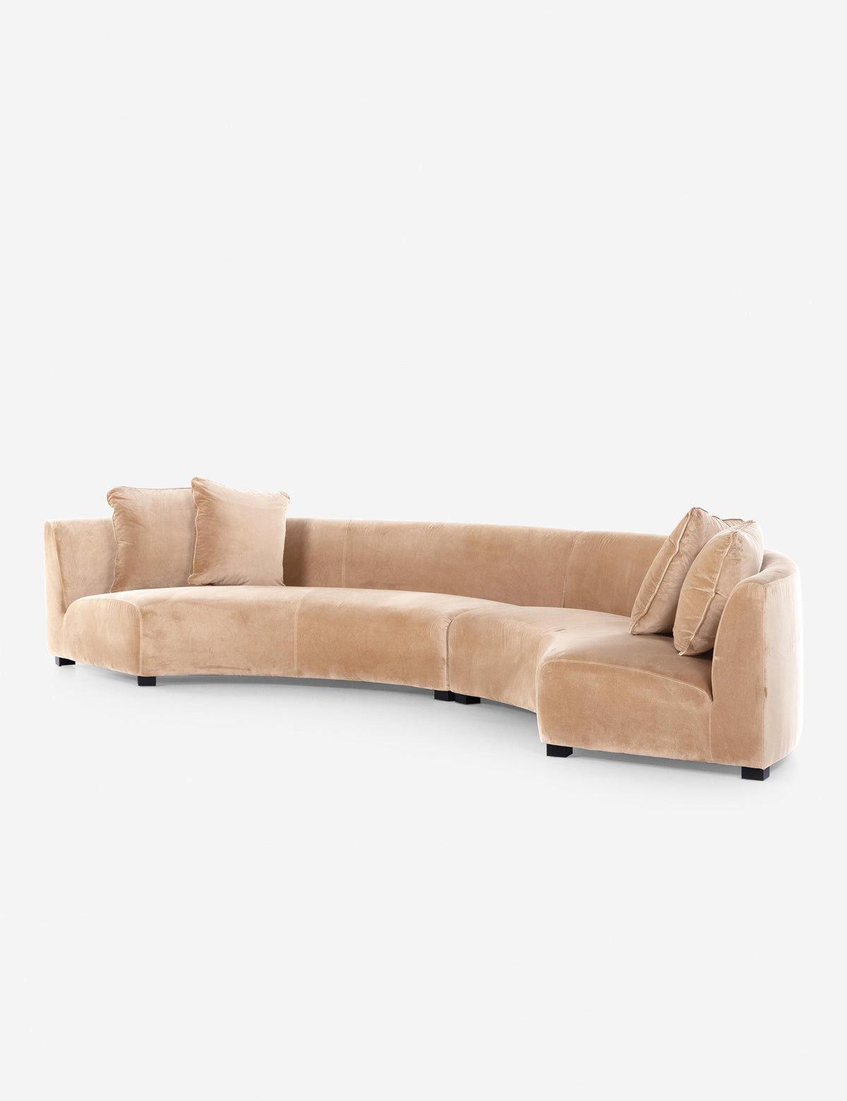 Saban 2-Piece Curved Sectional Sofa