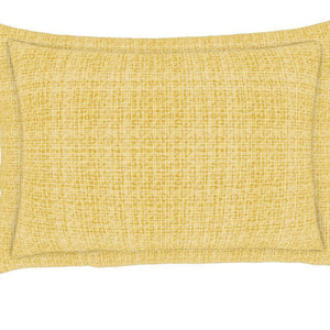 Geometric Lemon - Yellow 100% Cotton Double Bedsheet - Atrium By Spaces