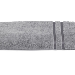 Gunmetal Grey - Dark Grey 100% Cotton Bath Towel - Atrium By Spaces