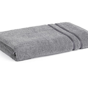 Gunmetal Grey - Dark Grey 100% Cotton Bath Towel - Atrium By Spaces