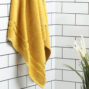 Mustard - Dark Yellow 100% Cotton Bath Towel - Atrium By Spaces