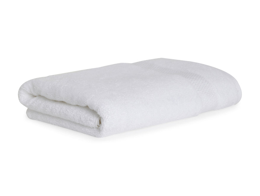 White 100% Cotton Bath Towel - Atrium Plus By Spaces