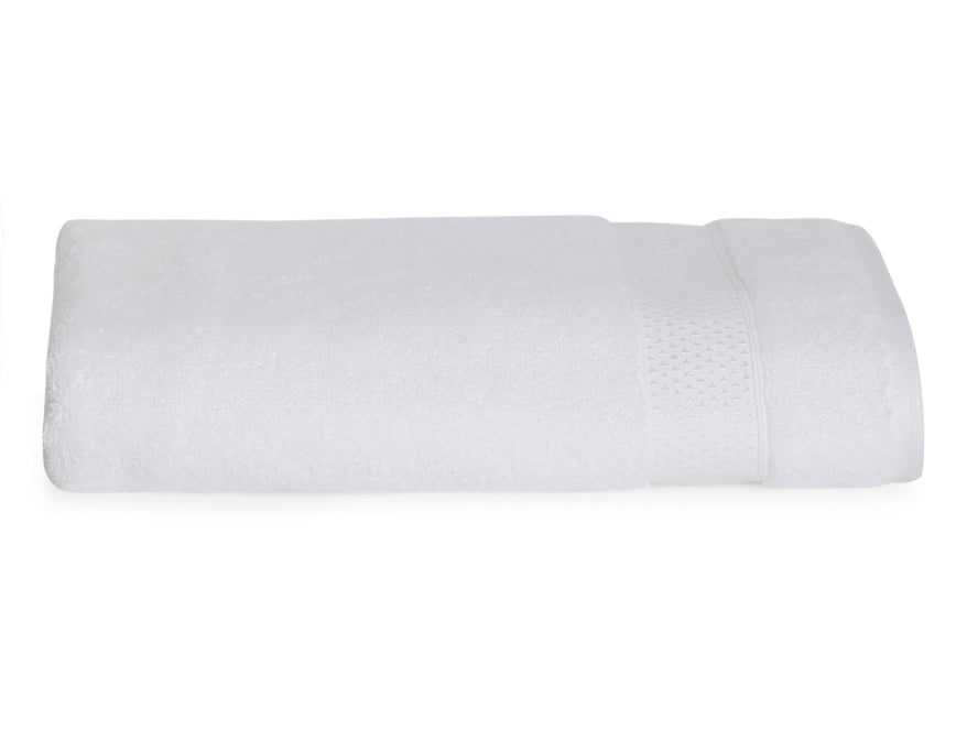 White 100% Cotton Bath Towel - Atrium Plus By Spaces