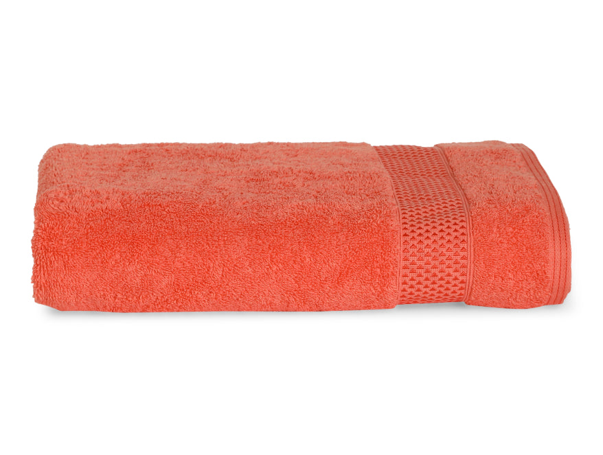 Grape Fruit - Red 100% Cotton Bath Towel - Atrium Plus By Spaces