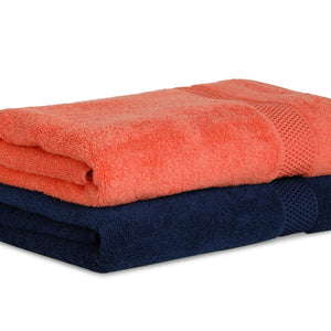 Grape Fruit/Mid 2 Piece 100% Cotton Bath Towel Set - Atrium Plus By Spaces
