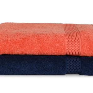 Grape Fruit/Mid 2 Piece 100% Cotton Bath Towel Set - Atrium Plus By Spaces