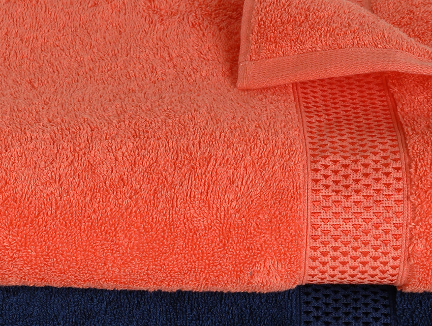 Grape Fruit/Mid 2 Piece 100% Cotton Bath Towel Set - Atrium Plus By Spaces