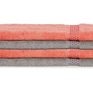 Grape Fruit/Gun 4 Piece 100% Cotton Hand Towel Set - Atrium Plus By Spaces