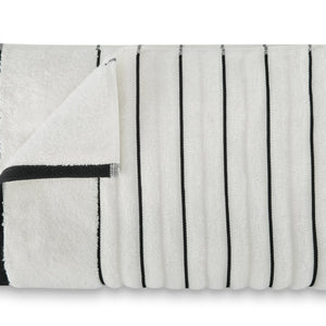 White/Ash - White 100% Cotton Bath Towel - Exotica By Spaces