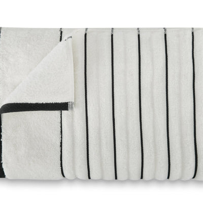 White/Ash - White 100% Cotton Bath Towel - Exotica By Spaces