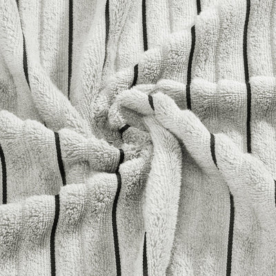 White/Ash - White 100% Cotton Bath Towel - Exotica By Spaces