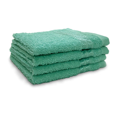 Welspun Anti Bacterial 100% Cotton Face Towel Set (4 Pcs)