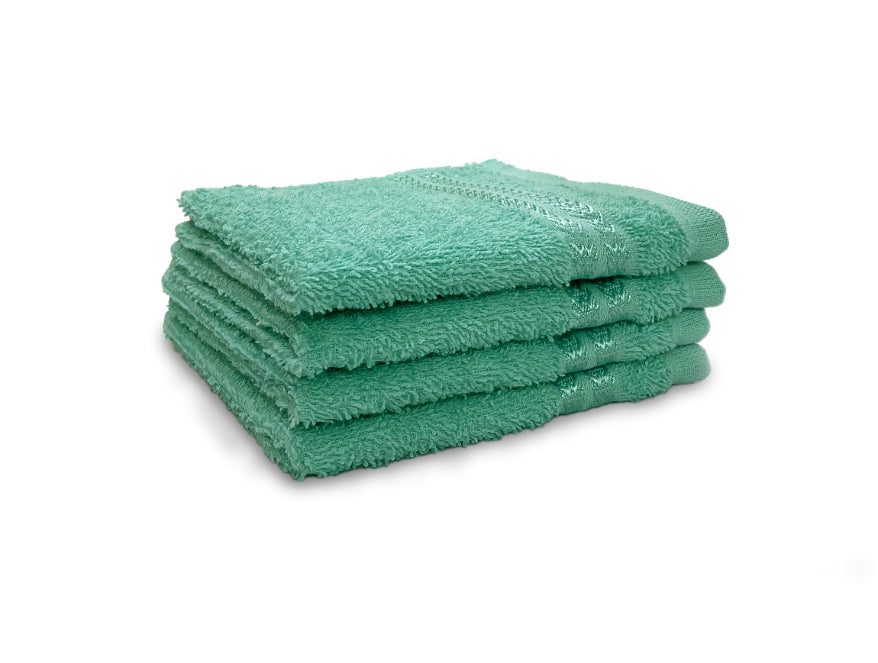 Welspun Anti Bacterial 100% Cotton Face Towel Set (4 Pcs)