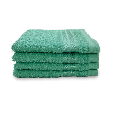 Welspun Anti Bacterial 100% Cotton Face Towel Set (4 Pcs)