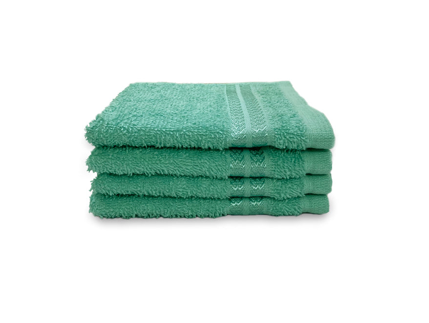 Welspun Anti Bacterial 100% Cotton Face Towel Set (4 Pcs)