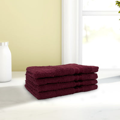Welspun Anti Bacterial 100% Cotton Face Towel Set (4 Pcs)