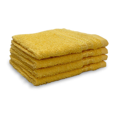 Welspun Anti Bacterial 100% Cotton Face Towel Set (4 Pcs)