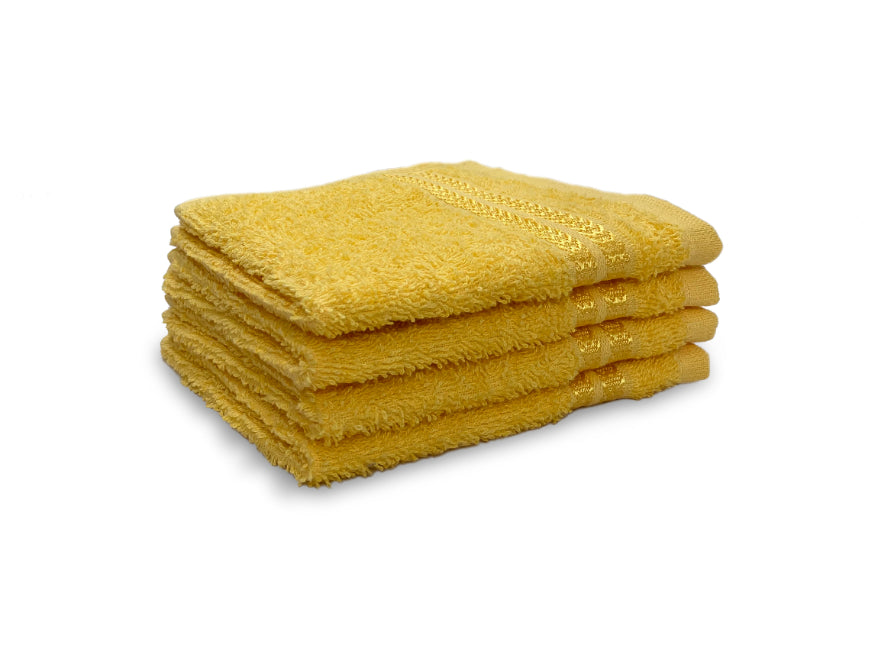 Welspun Anti Bacterial 100% Cotton Face Towel Set (4 Pcs)