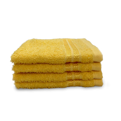 Welspun Anti Bacterial 100% Cotton Face Towel Set (4 Pcs)