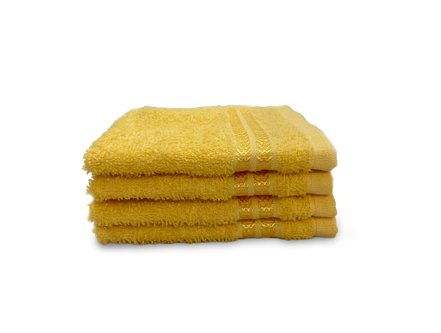 Welspun Anti Bacterial 100% Cotton Face Towel Set (4 Pcs)