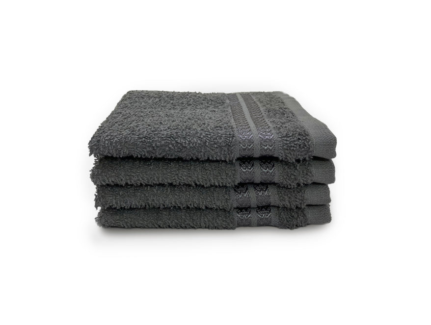 Welspun Anti Bacterial 100% Cotton Face Towel Set (4 Pcs)