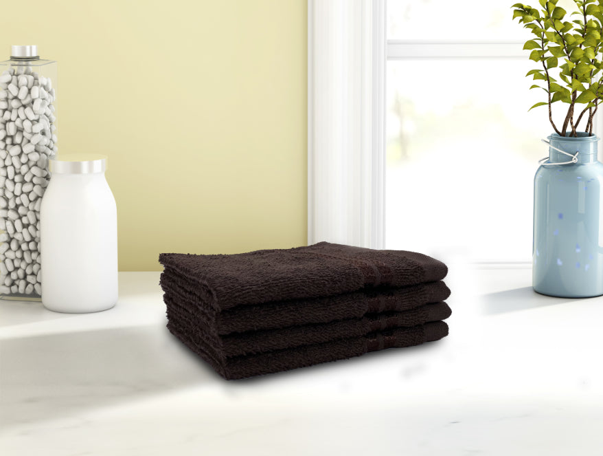 Welspun Anti Bacterial 100% Cotton Face Towel Set (4 Pcs)