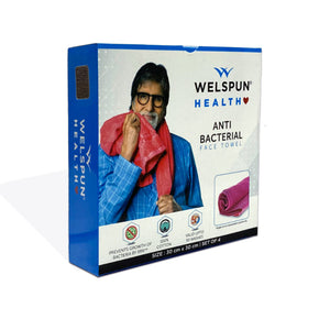Welspun Anti Bacterial 100% Cotton Face Towel Set (4 Pcs)