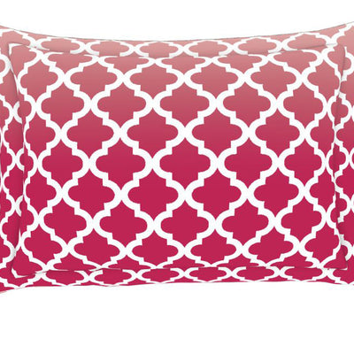 Floral Pink 100% Cotton Double Bedsheet - Atrium By Spaces