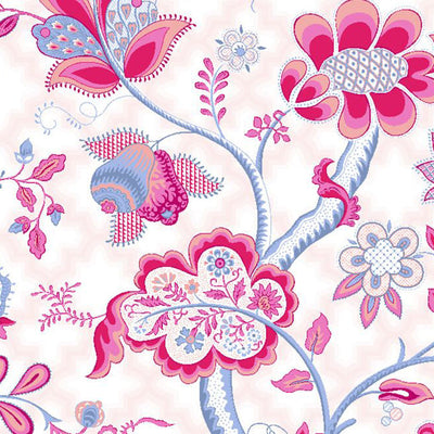 Floral Pink 100% Cotton Double Bedsheet - Atrium By Spaces