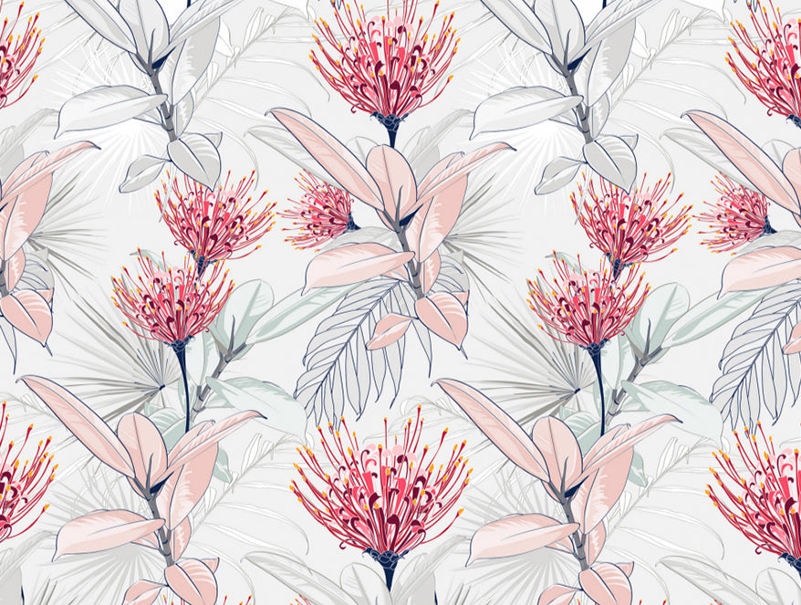 Floral Teaberry - Pink 100% Cotton Shell Double Quilt / AC Comforter - Blockbuster Plus By Spaces