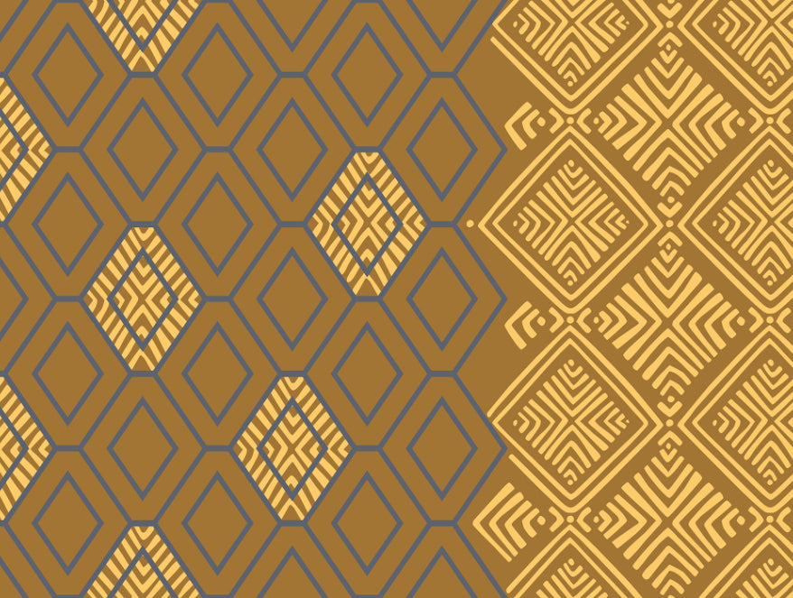 Geometric Buckthorn Brown - Dark Yellow 100% Cotton Double Bedsheet - Seasons Best Premium By Welspun