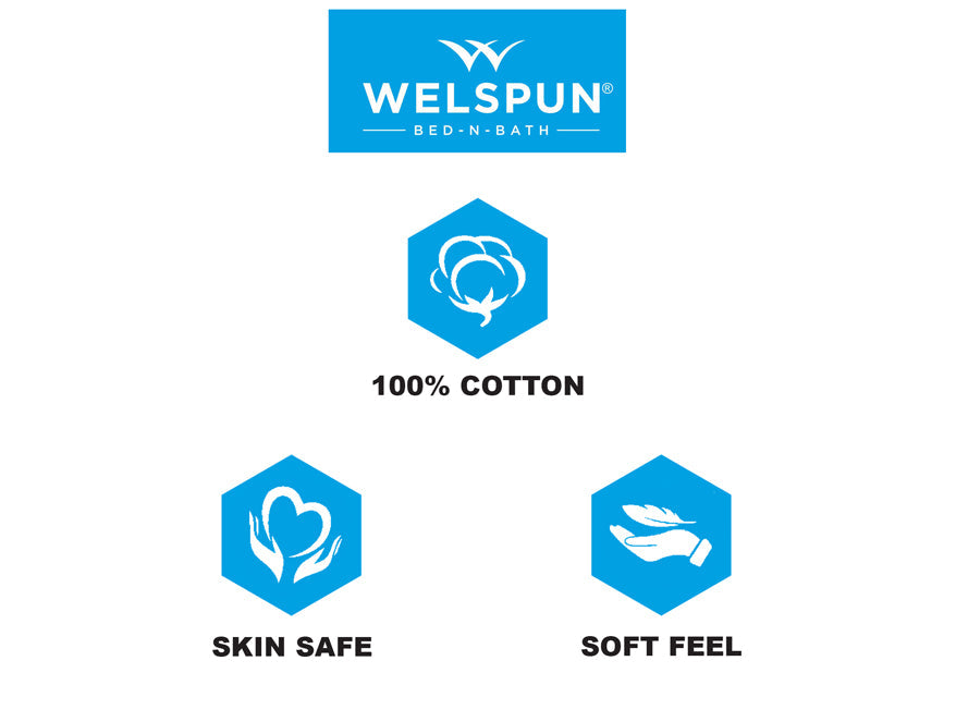 Geometric Buckthorn Brown - Dark Yellow 100% Cotton Double Bedsheet - Seasons Best Premium By Welspun