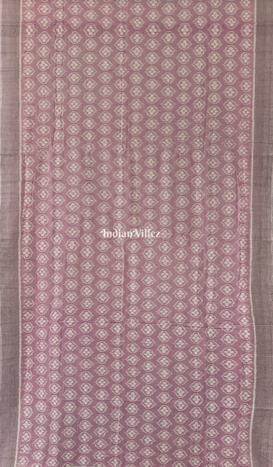 Mauve Odisha Ikat Pure Sambalpuri Cotton Saree