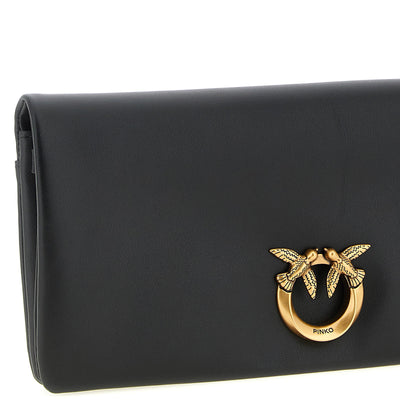 Pinko Medium Love Click Soft Horizontal Clutch Bag