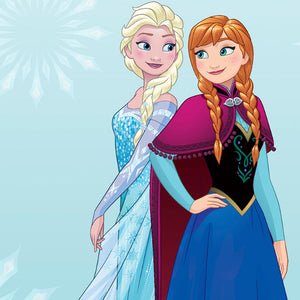 Disney Frozen Ice Blue - Light Blue 100% Cotton Shell Single Quilt / AC Comforter - By Spaces