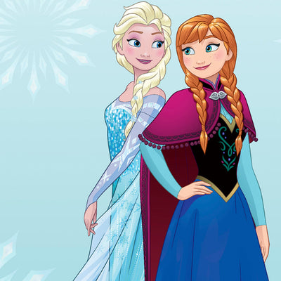 Disney Frozen Ice Blue - Light Blue 100% Cotton Shell Single Quilt / AC Comforter - By Spaces