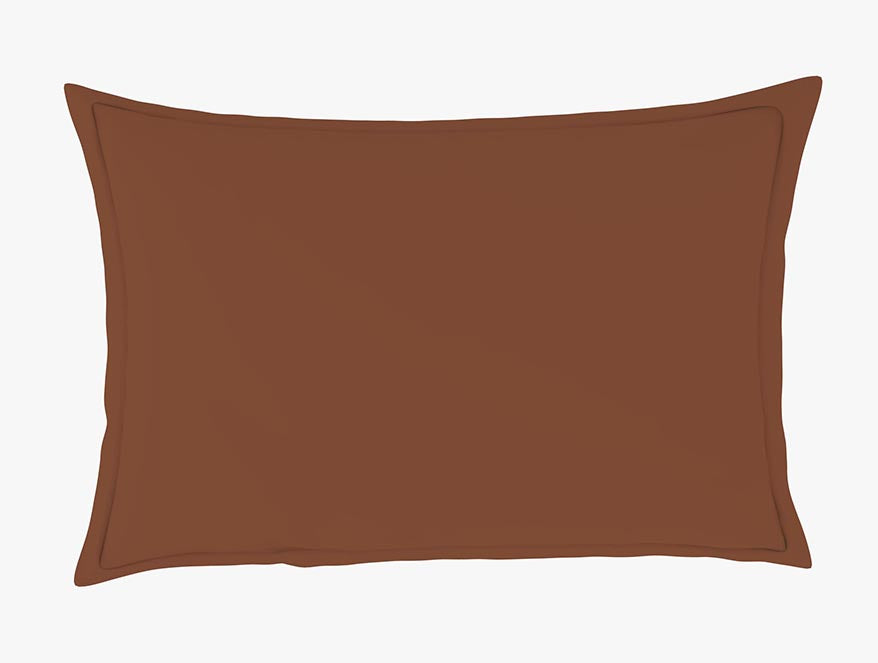 Solid Sequoia - Brown Cotton Rich Single Bedsheet - Restora By Welspun
