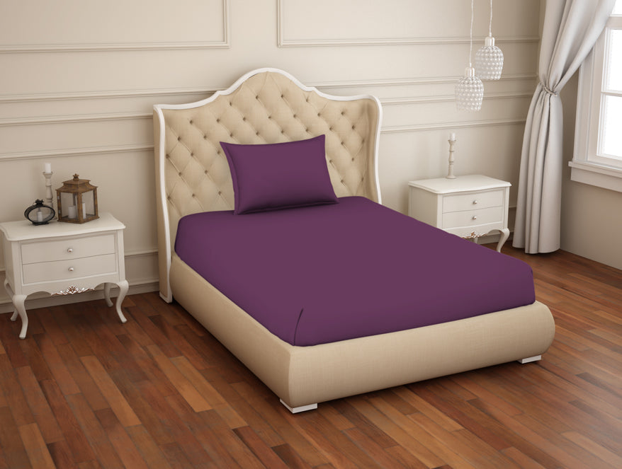 Solid Phiox - Dark Grey Cotton Rich Single Bedsheet - Restora By Welspun