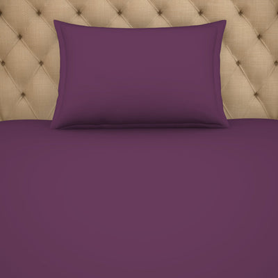 Solid Phiox - Dark Grey Cotton Rich Single Bedsheet - Restora By Welspun