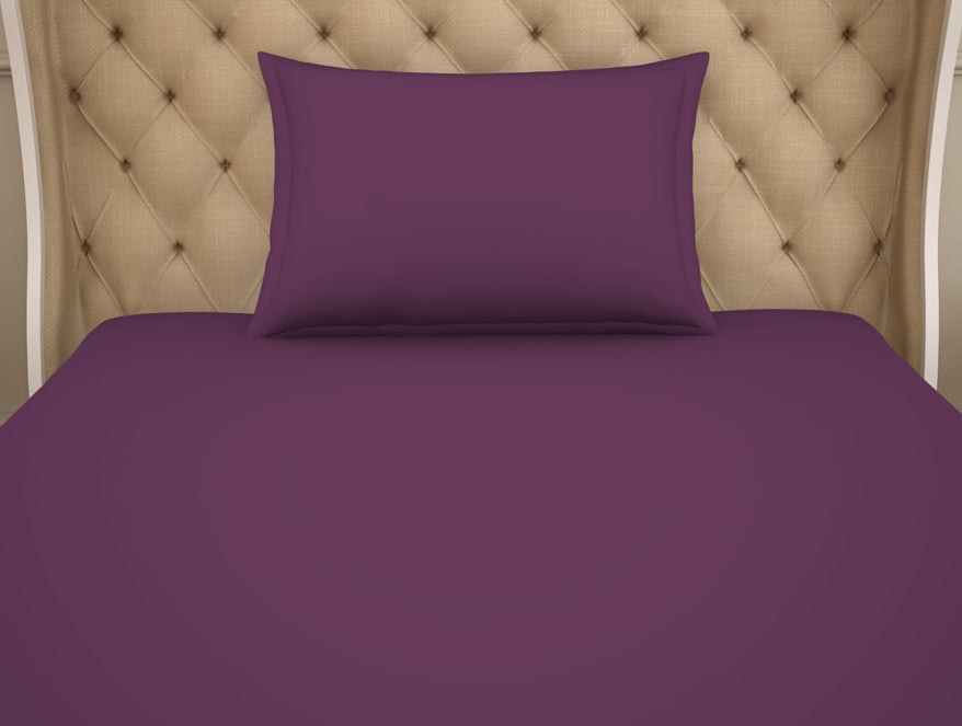 Solid Phiox - Dark Grey Cotton Rich Single Bedsheet - Restora By Welspun