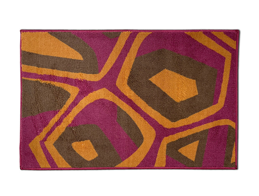 Welspun Ethan Polyester Foot Mats Small-Tortoise Shell