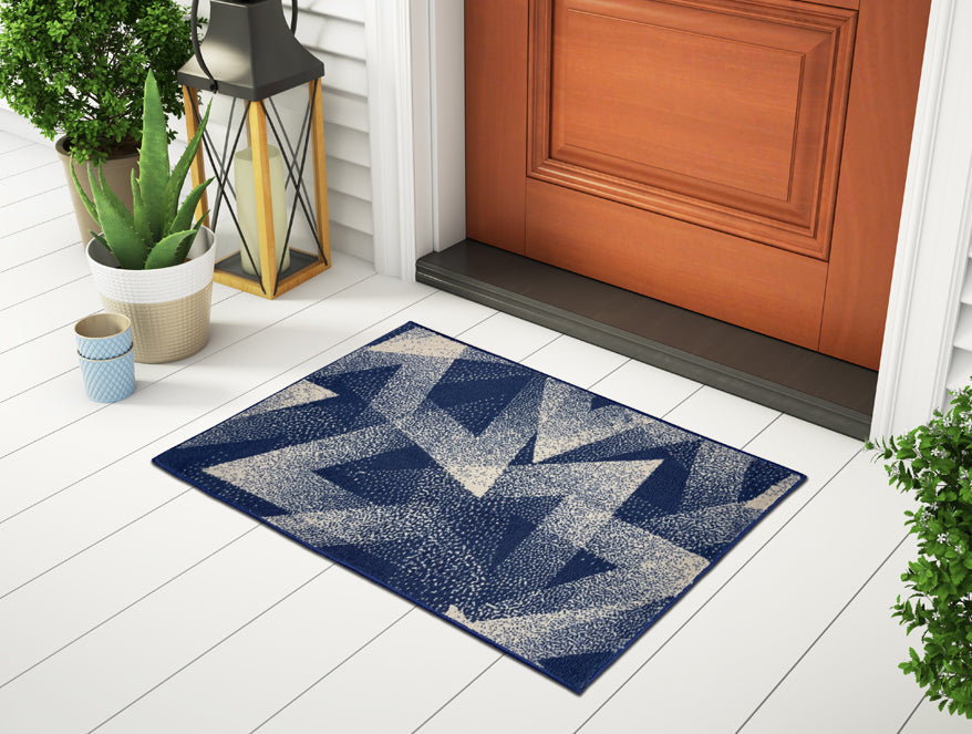 Welspun Ethan Polyester Foot Mats Large-Parisian Night