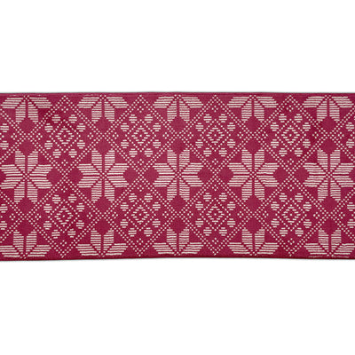Ethan Polyester Runner - Dark Red