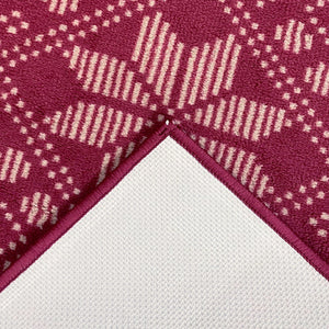 Ethan Polyester Runner - Dark Red