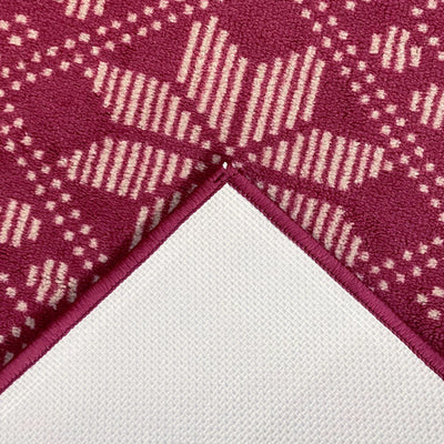 Ethan Polyester Runner - Dark Red