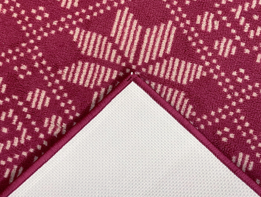 Ethan Polyester Runner - Dark Red